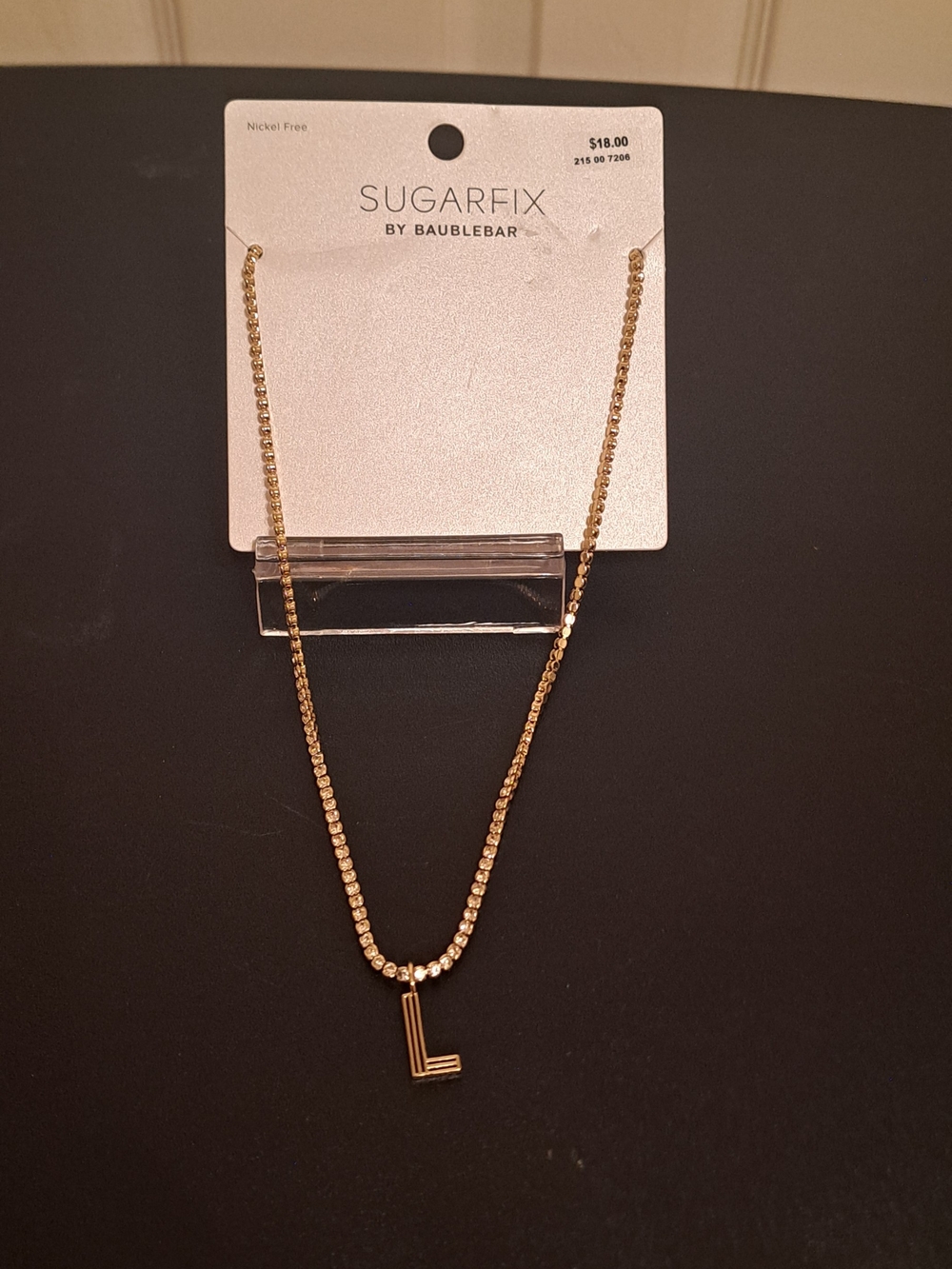Sugarfix by BaubleBar Gold 'L' Letter Necklace